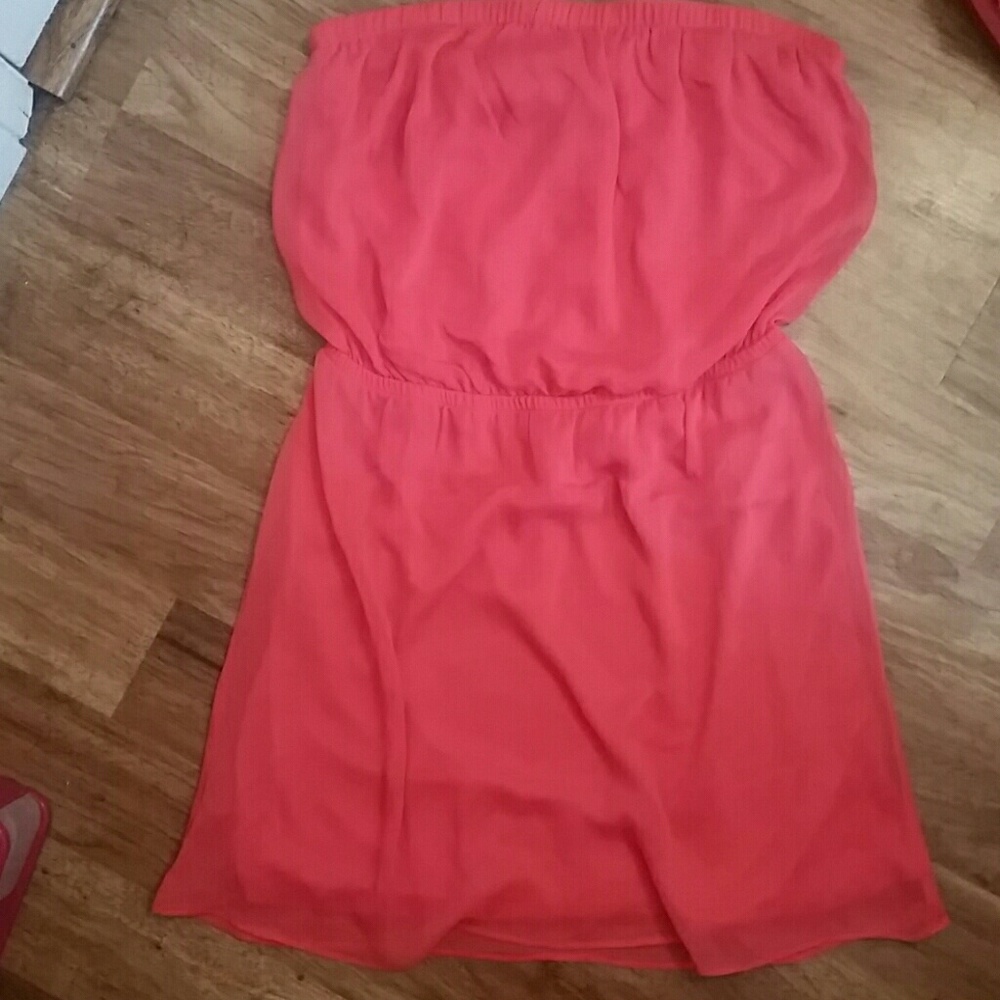 Pink mini dress